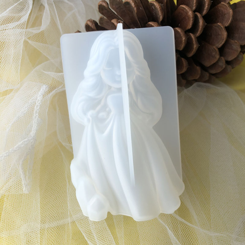Home Decor Etsy - 3D Cute Princess Silicone Candle Mould