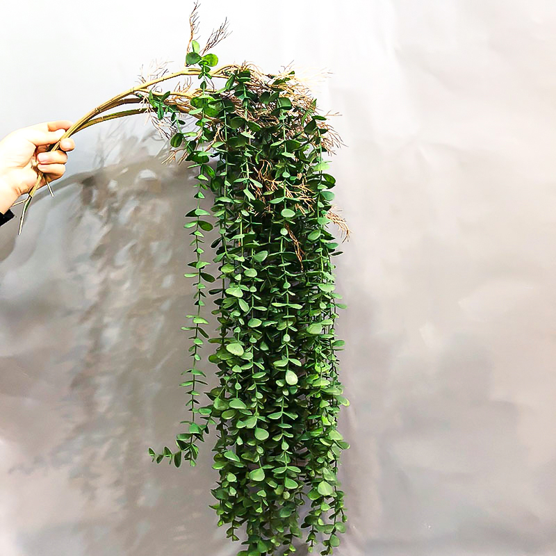 Rattan Plant Basket - 104cm Fałszywy eukaliptus Rattan Sztuczne rośliny