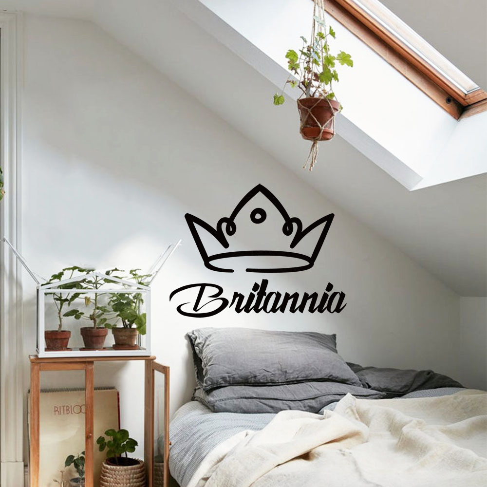 Home Decor Wallpaper - 1 szt. Romantyczna Korona z Możliwością
