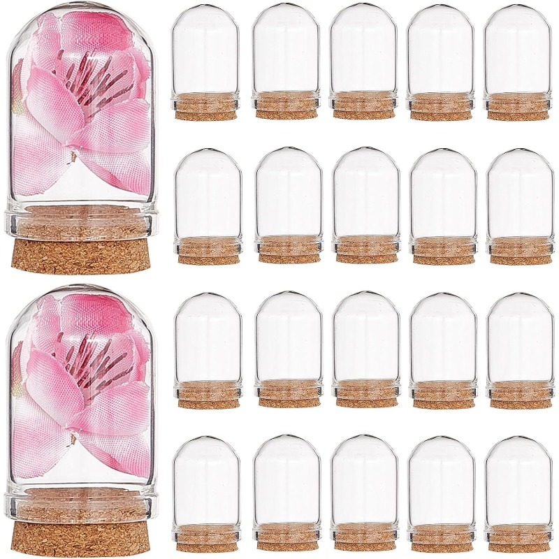 Terrarium Glass Bottle - 20 zestawów szklanych dzbanków z korkową