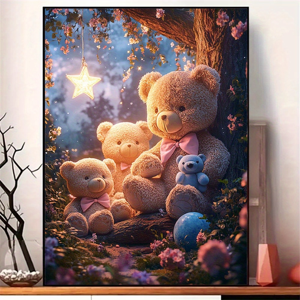 Home Decor Under 500 - Puzzle 500/1000/1200/2000 elementów Miś pod Gwiazdami,
