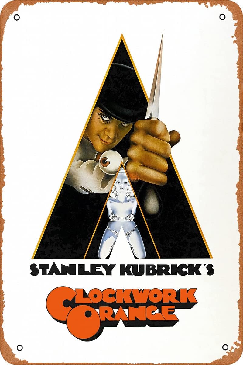 Home Decor Orange - Plakat filmowy Mechaniczny Pomarańczowy w stylu