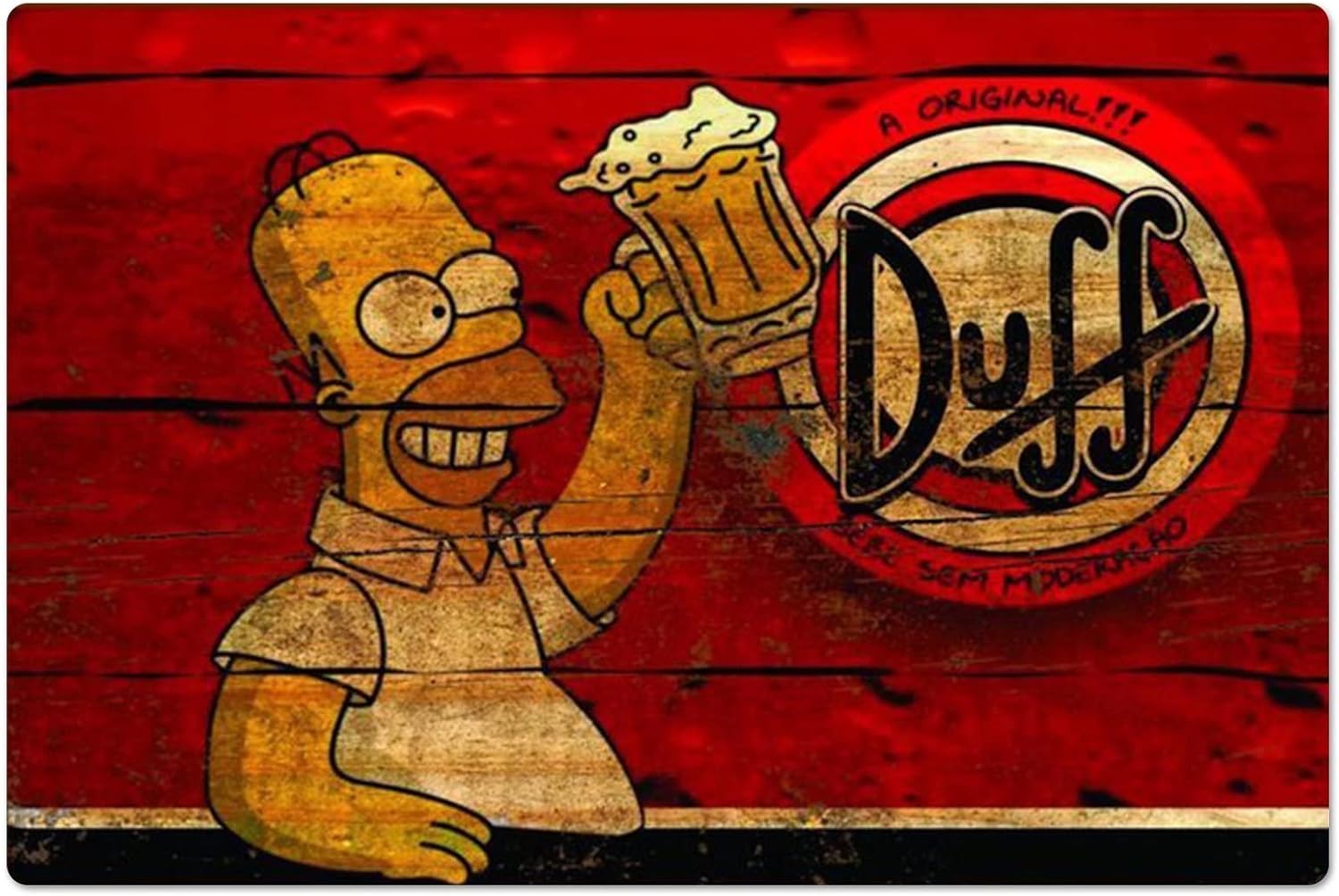 Home Decor Kolkata - Retro Metalowy Plakat Homer Duff Beer