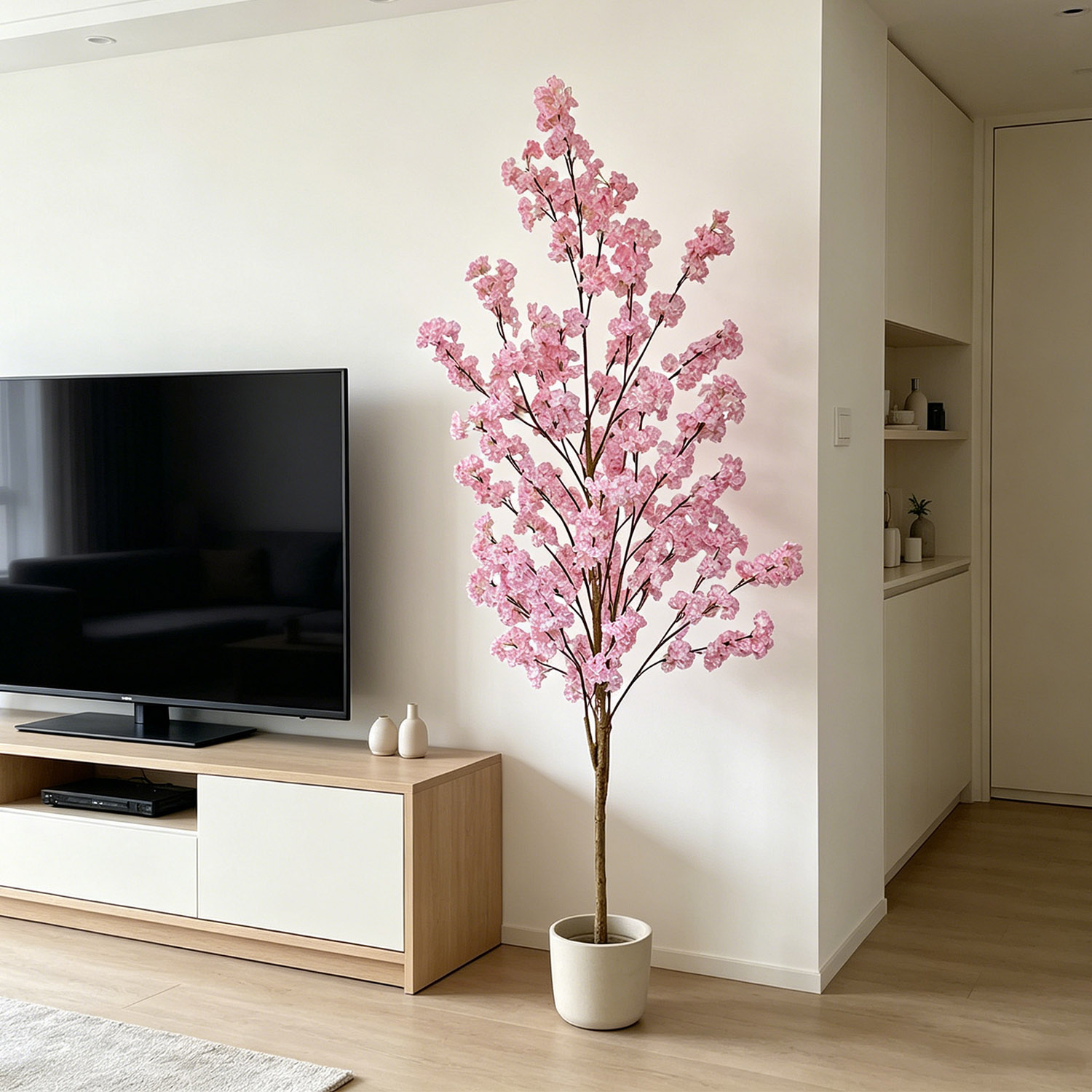 Home Decor Under 100 - Sztuczne kwiaty wiśni, drzewko sakura, realistyczna
