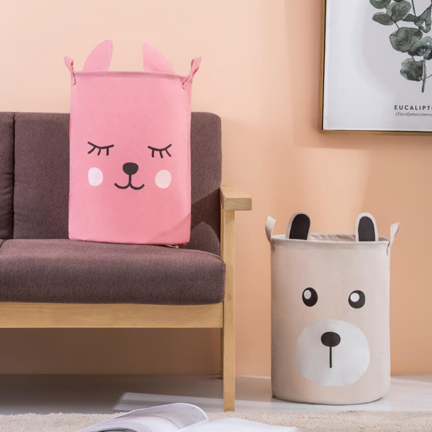 Home Decor Hampers - Cartoon ucho królika niedźwiedź kosz na