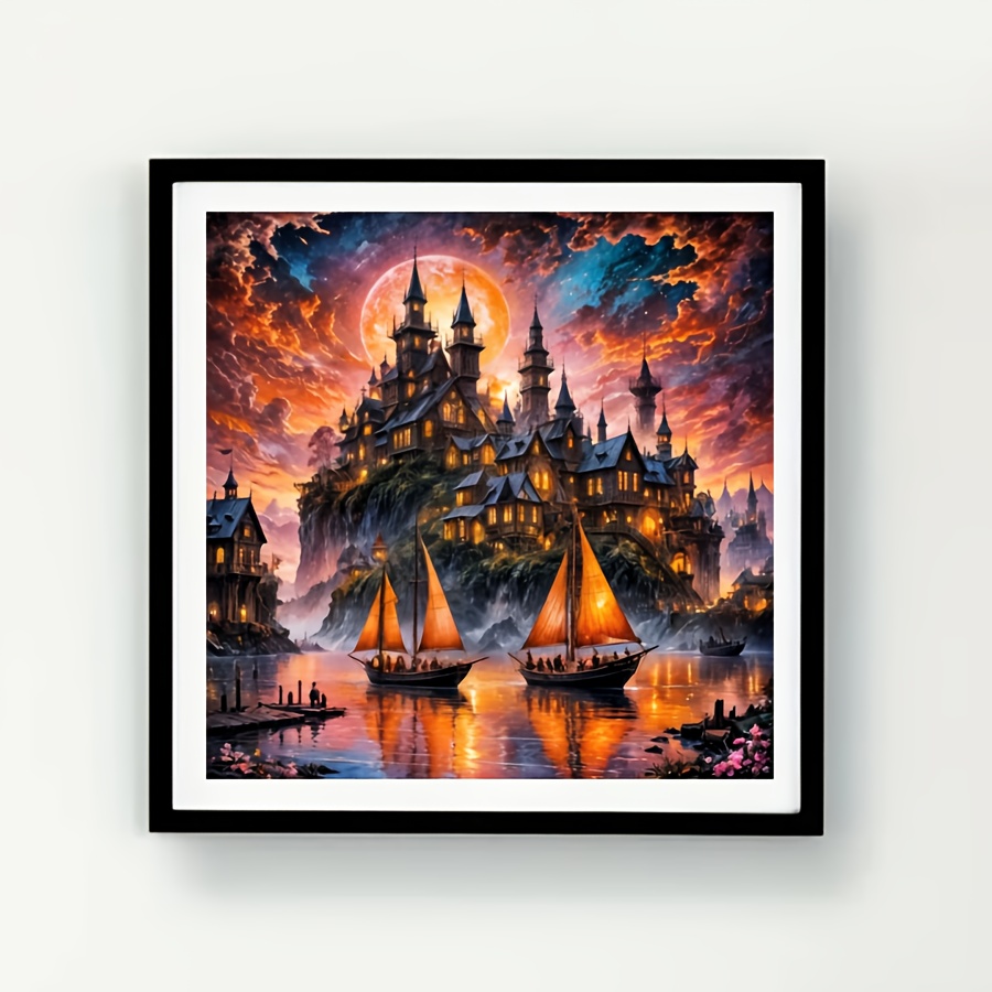 Home Decor Under 500 - Puzzle Zamek Pod Pełnią Księżyca 500/1024