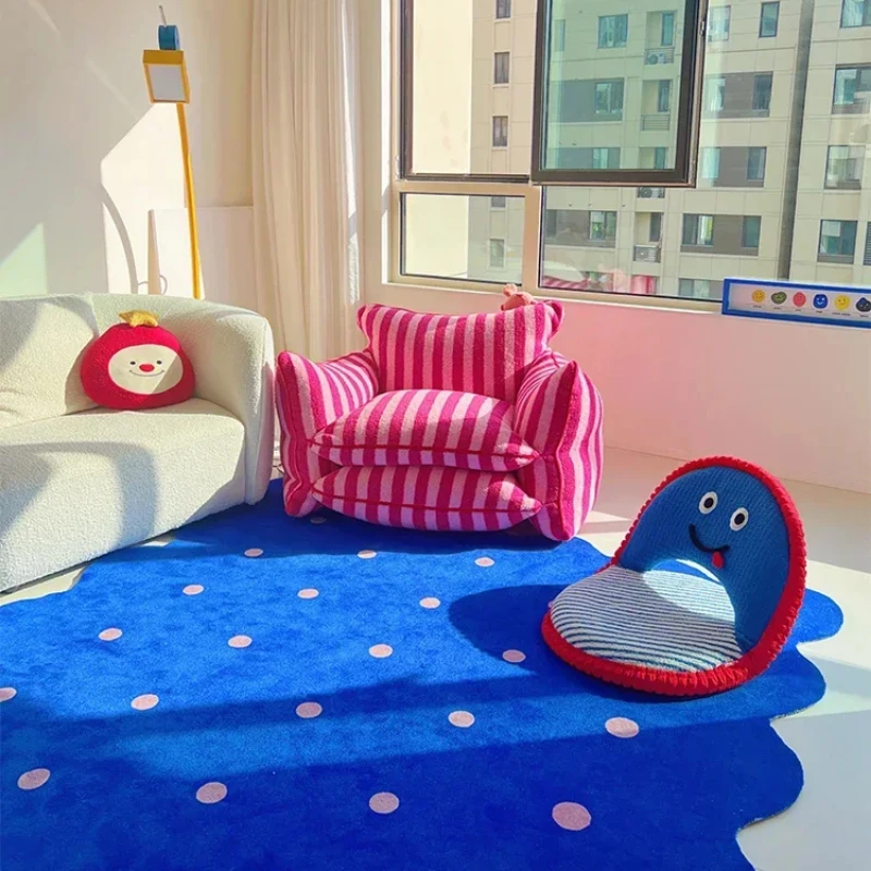 Home Decor Ig - Klein Niebieski Nieregularny Dekoracyjny Dywan Do