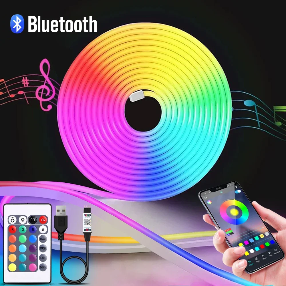 Home Decor Happy - Taśma LED Neon RGB 1-5m, 5V