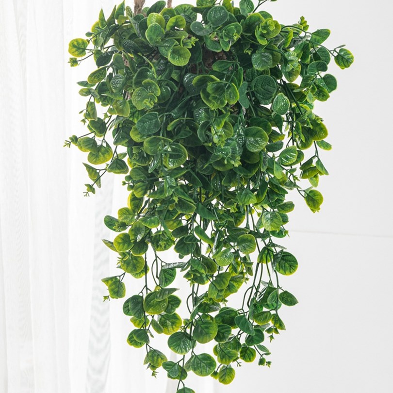 Sztuczna roślina z eukaliptusa – Rattan Plant Basket recenzja i cena