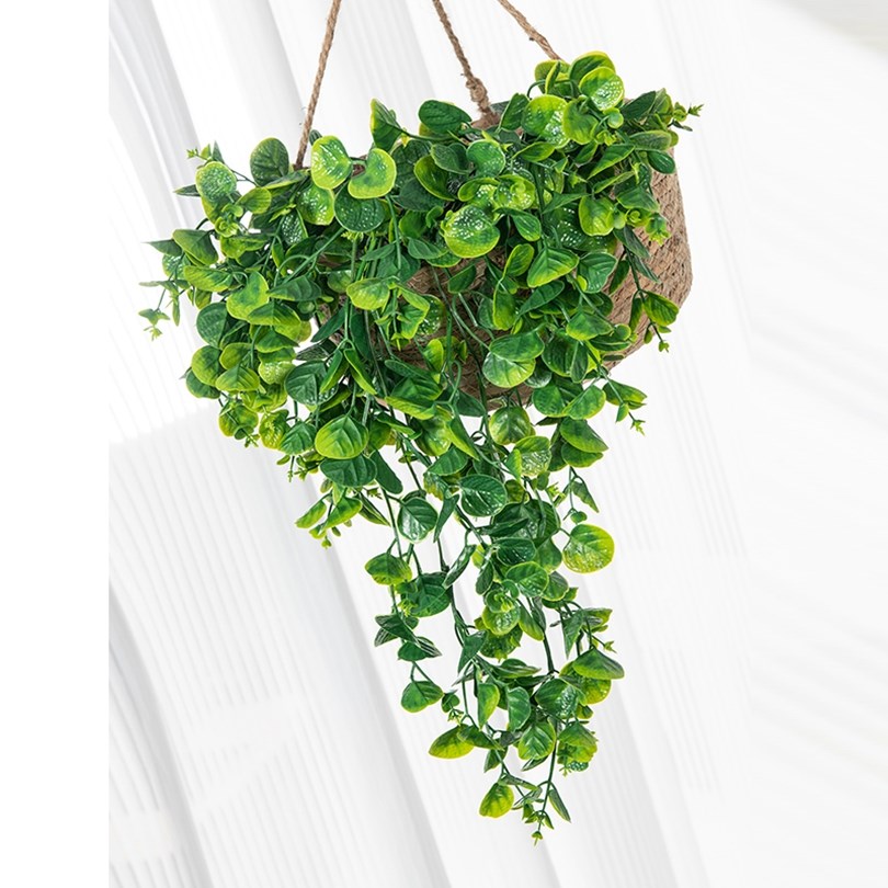 Sztuczna roślina z eukaliptusa – Rattan Plant Basket recenzja i cena