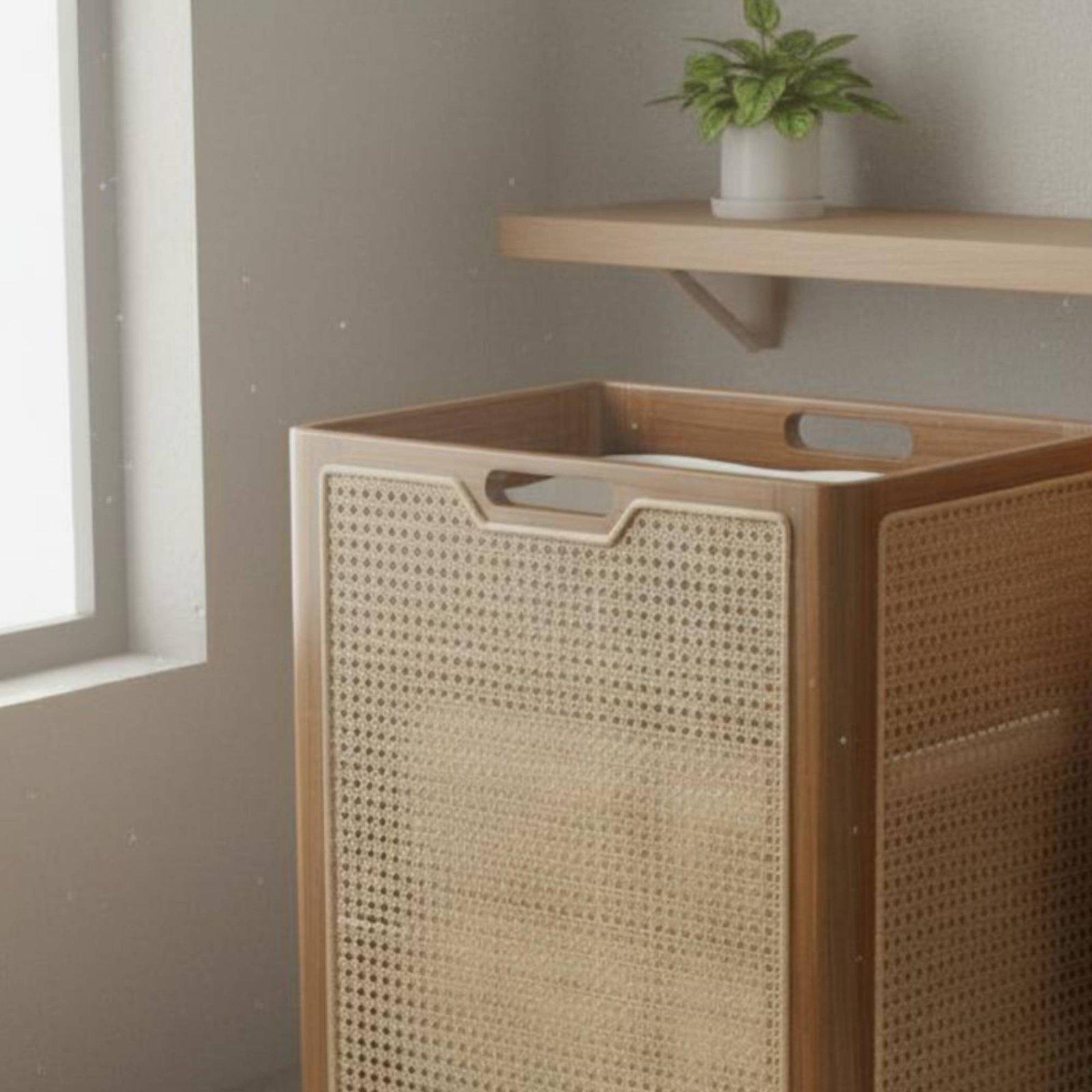 Drewniany kosz na pranie, deko – Home Decor Hampers recenzja i cena