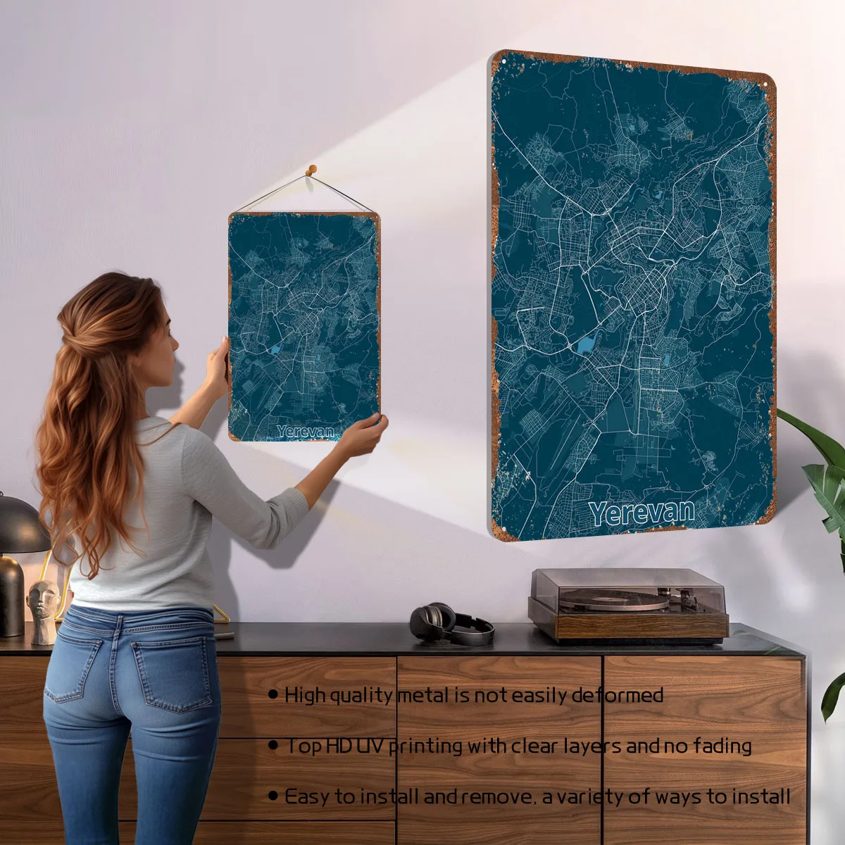 Mapa miasta Erevana, plakat, m – Home Decor Yerevan recenzja i cena