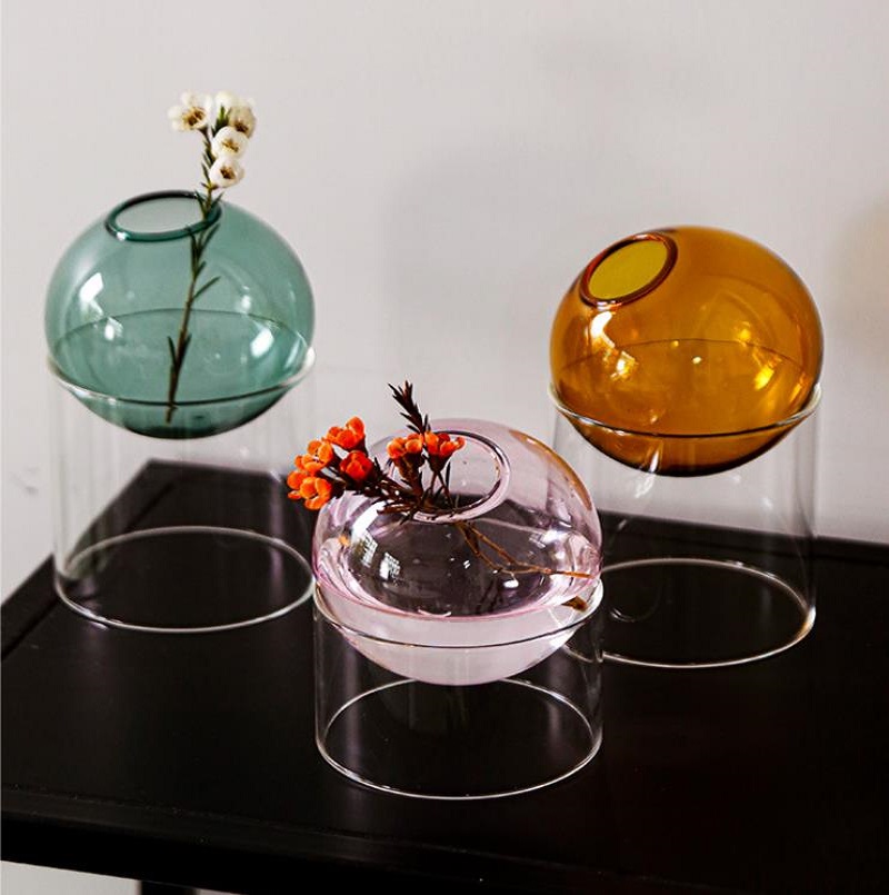 Mini okrągły wazon na kwiaty P – Terrarium Glass Bottle recenzja i cena