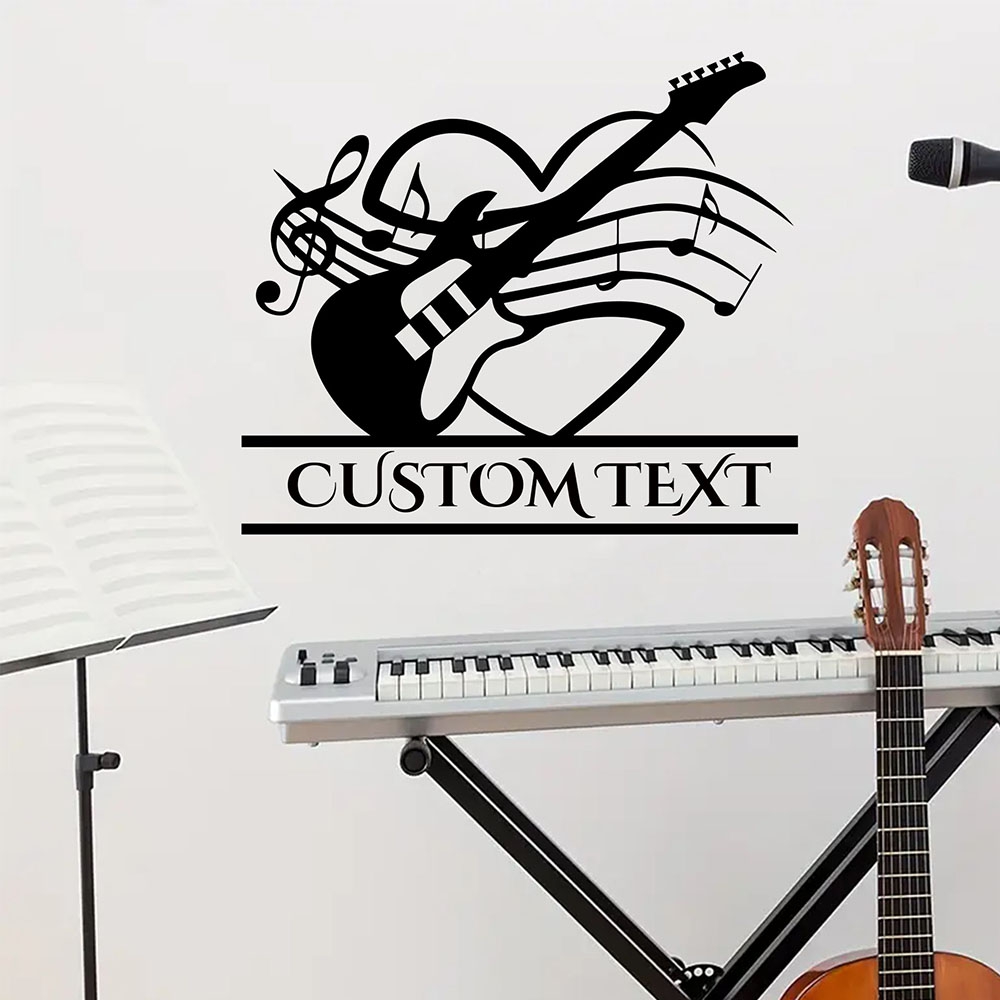 1 szt. DIY Gitara z Własnym Te – Home Decor Wallpaper recenzja i cena