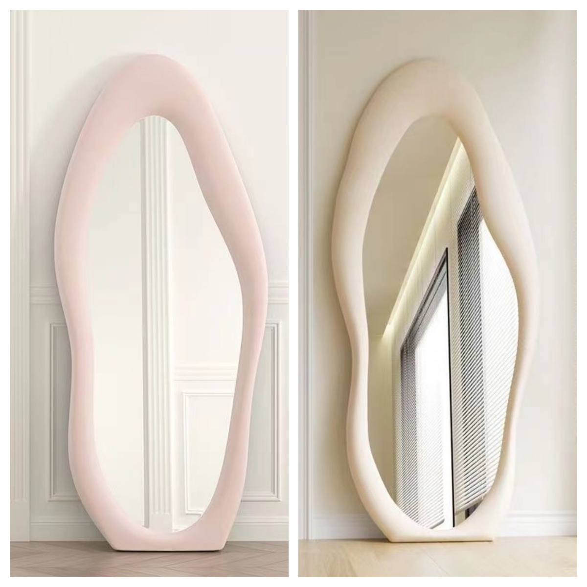 Kremowe Lustro Podłogowe Niere – Home Decor Mirror recenzja i cena