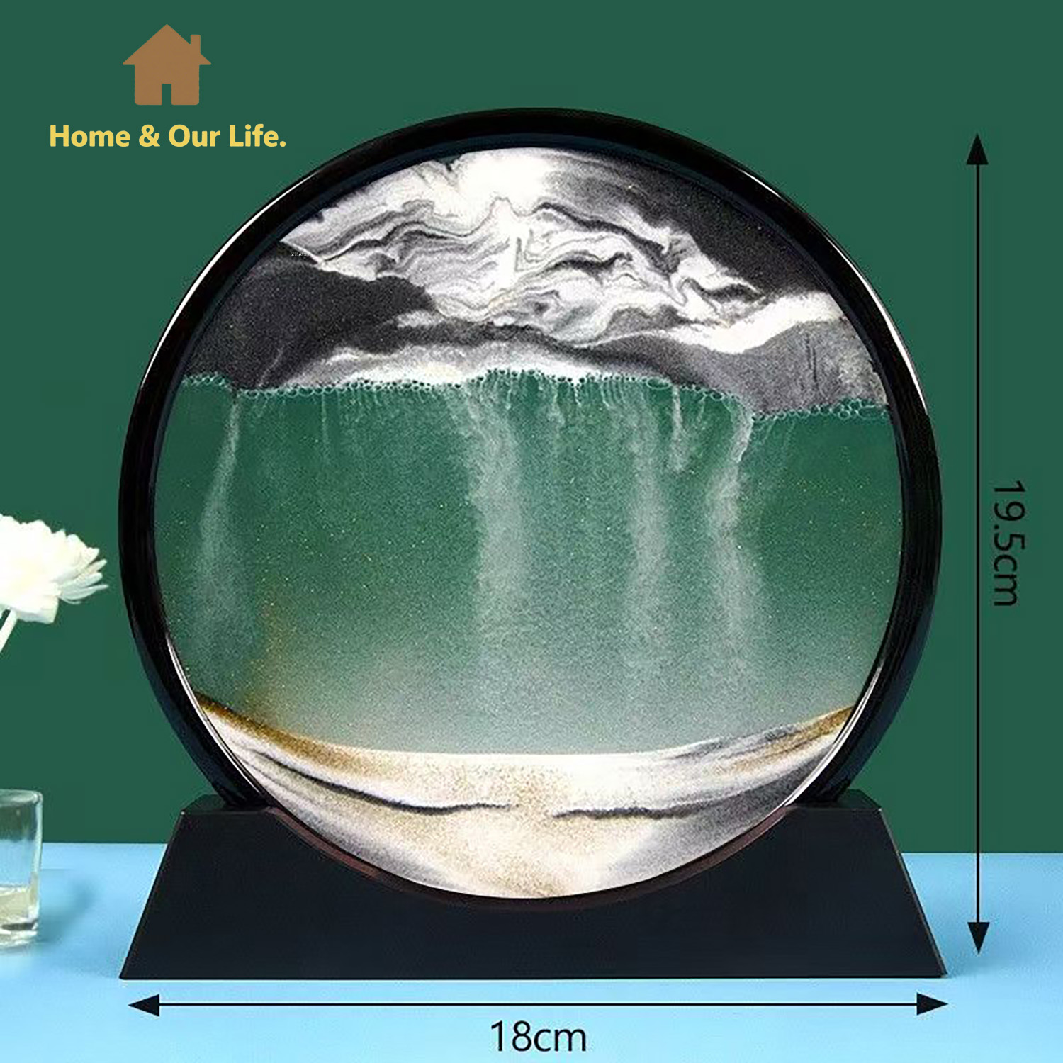 Dynamiczna piaskowa grafika 3D – Home Decor Mirror recenzja i cena