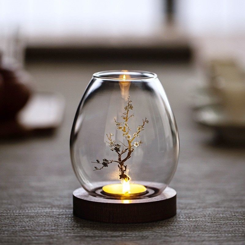 Przezroczysty szklany świeczni – Home Decor Zen recenzja i cena