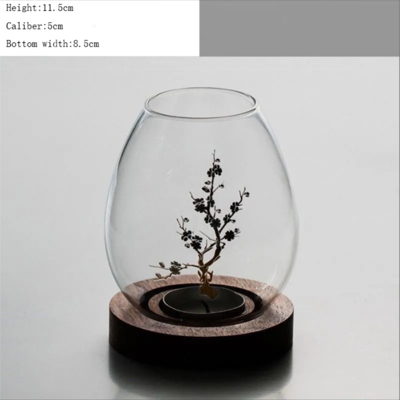 Przezroczysty szklany świeczni – Home Decor Zen recenzja i cena