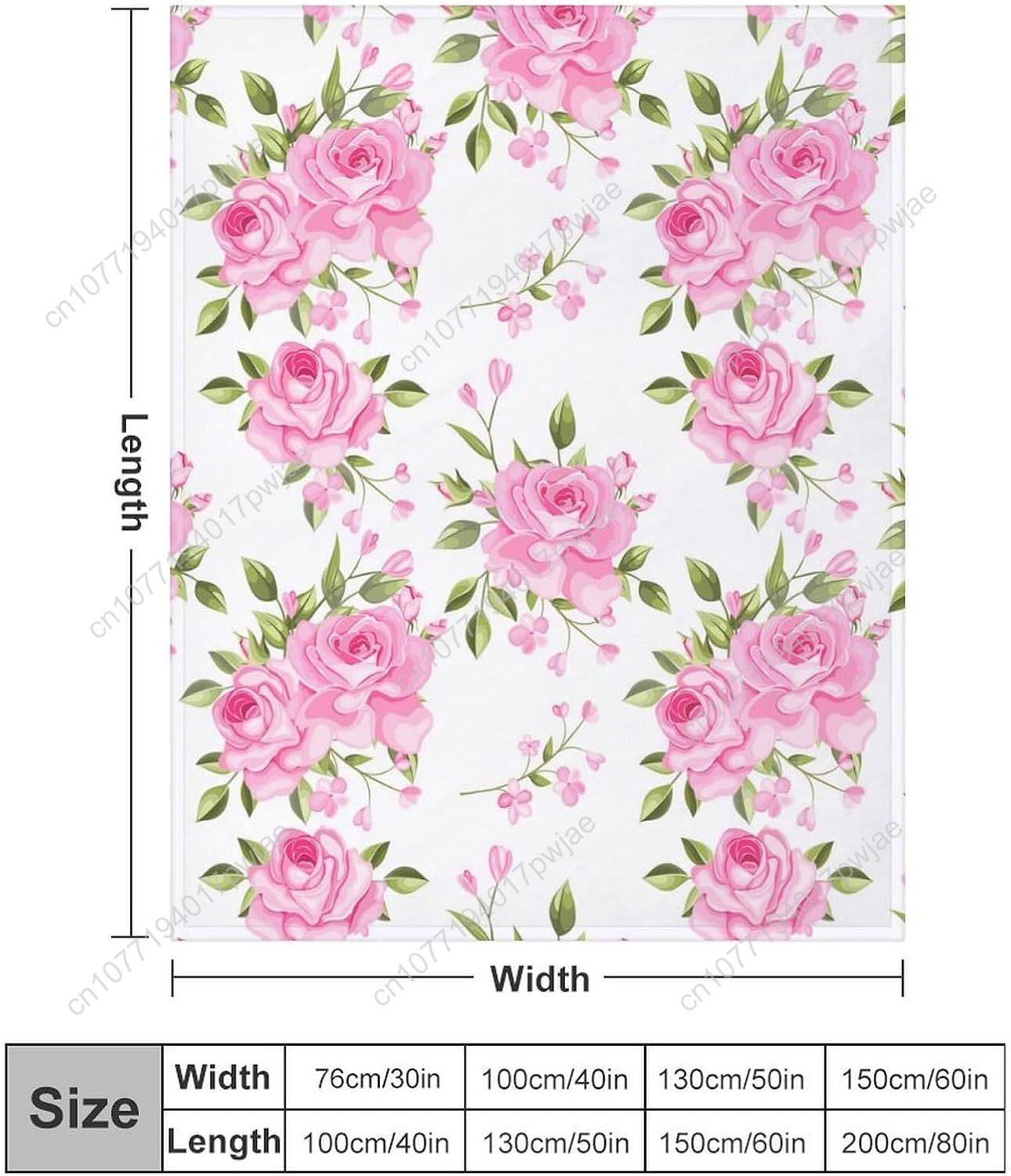 Różowy koc z kwiatowym wzorem, – Home Decor Luxury recenzja i cena