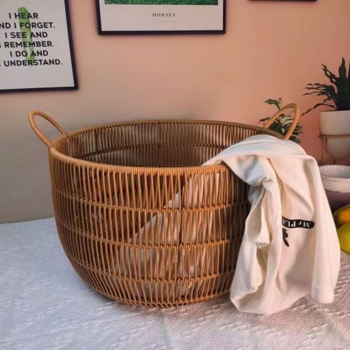 Ręcznie robiony kosz do przech – Rattan Plant Basket recenzja i cena