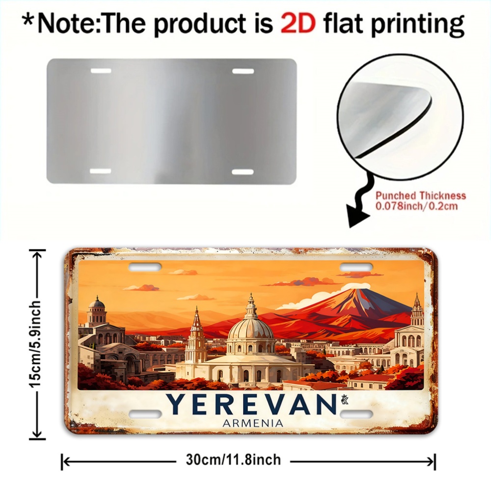 Tabliczka z cyny z widokiem na – Home Decor Yerevan recenzja i cena