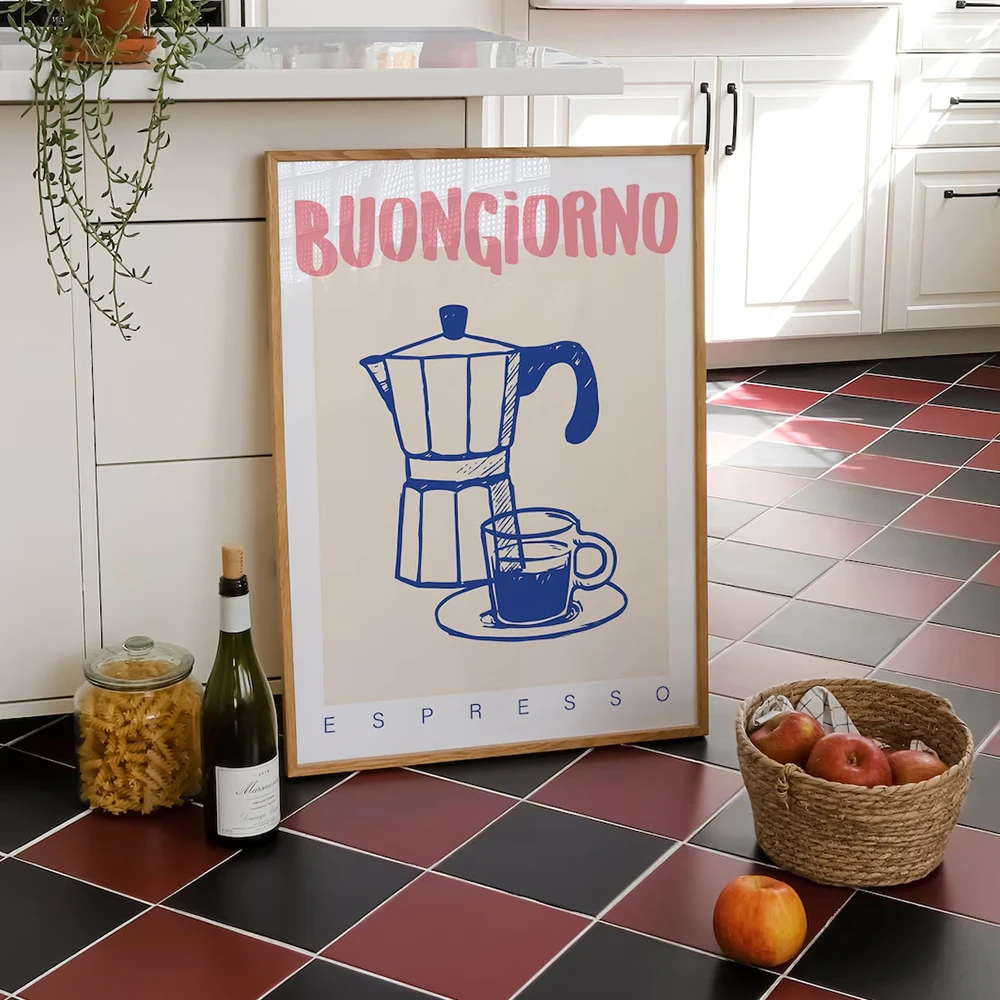 Nowoczesna kawa Espresso Wall  – Home Decor Kolkata recenzja i cena