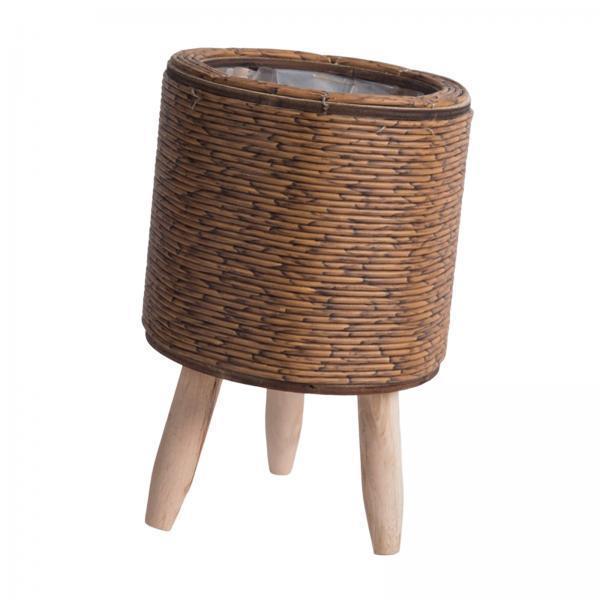 2x Kosz pleciony na nogach do  – Rattan Plant Basket recenzja i cena