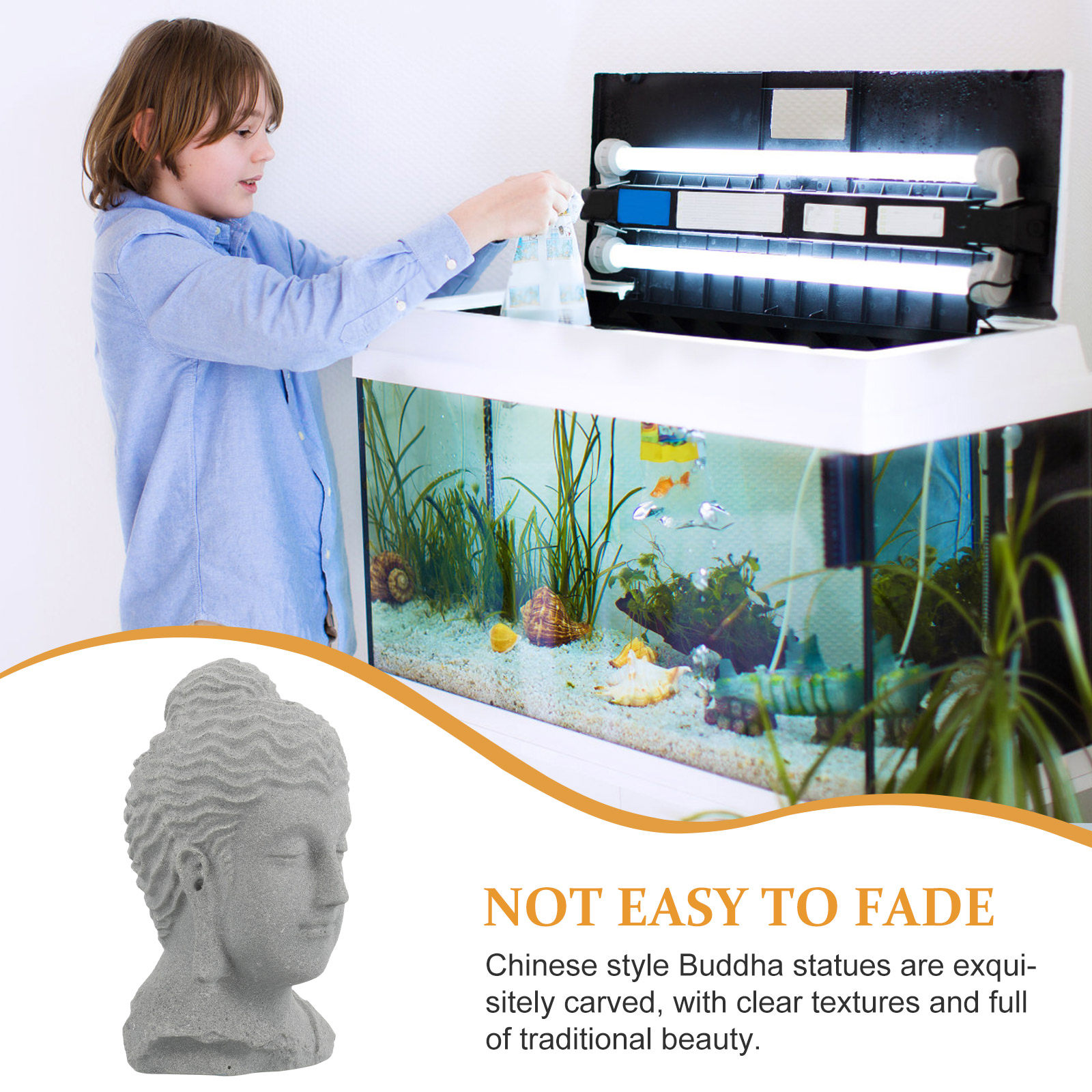 Statua głowy medytującego Budd – Home Decor Zen recenzja i cena
