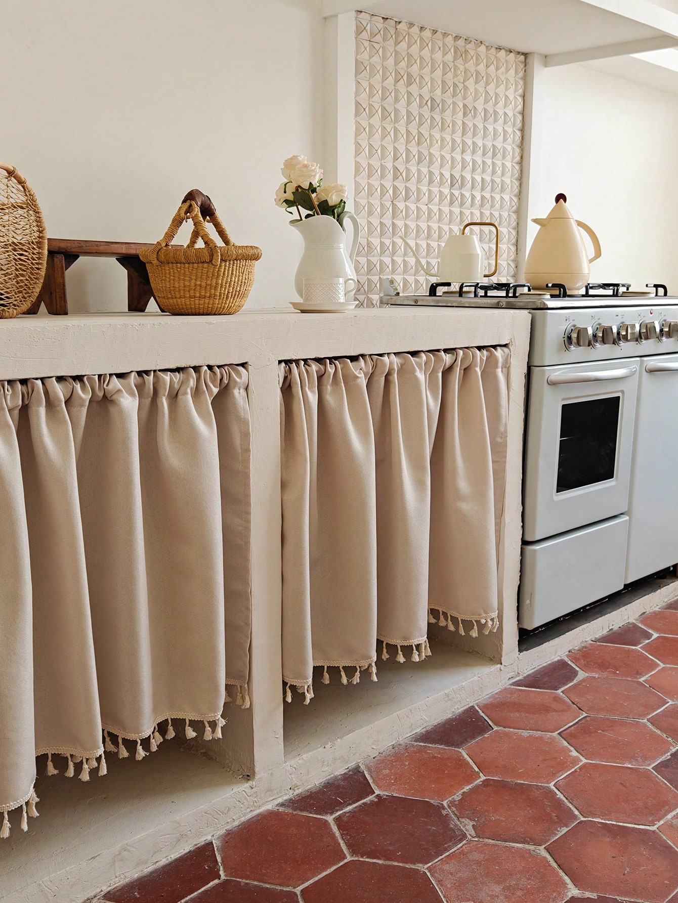 1 szt. Beżowa Krótka Zasłonka  – Home Decor Under 100 recenzja i cena