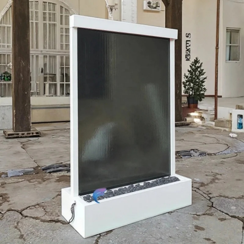 Fontanna podłogowa ze stali ni – Home Decor Mirror recenzja i cena