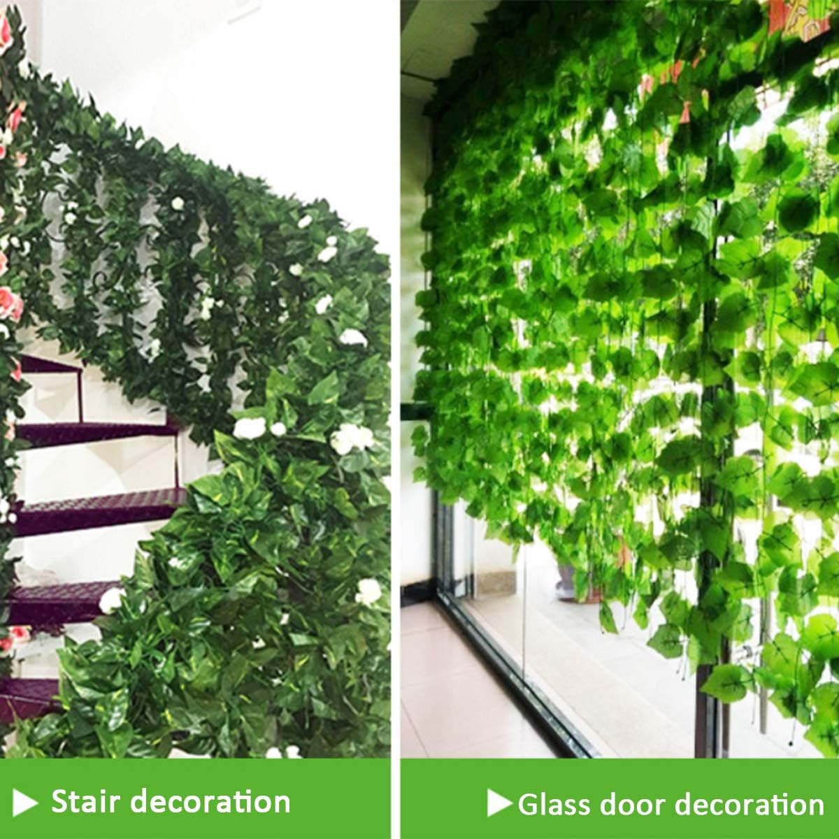 100/2M sztuczny zielony bluszc – Rattan Plant Basket recenzja i cena