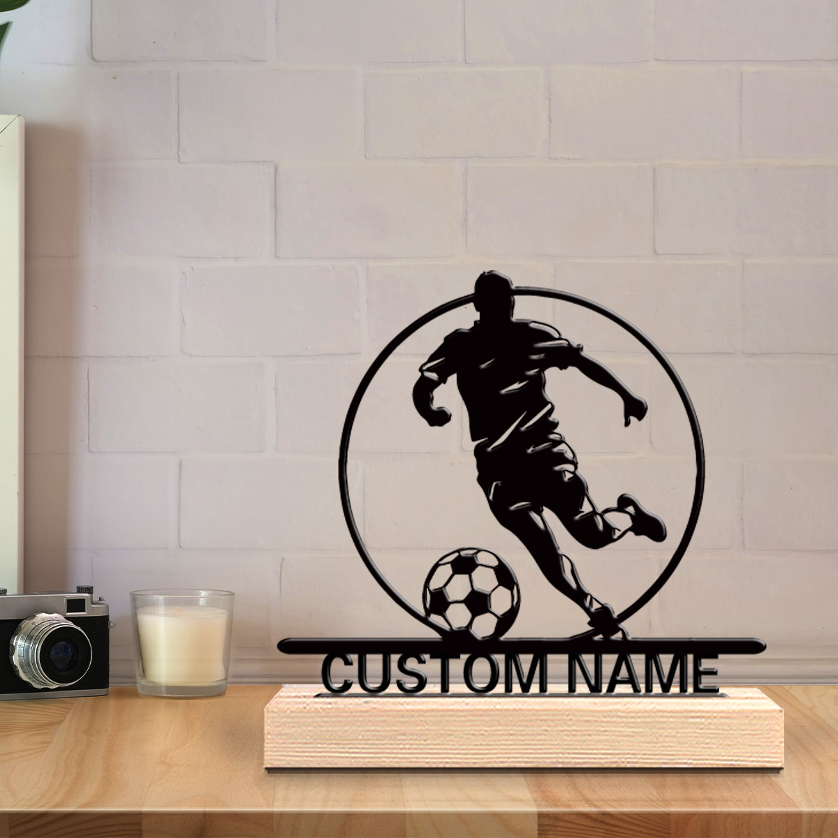 Metalowa statuetka piłkarza z  – Home Decor Happy recenzja i cena