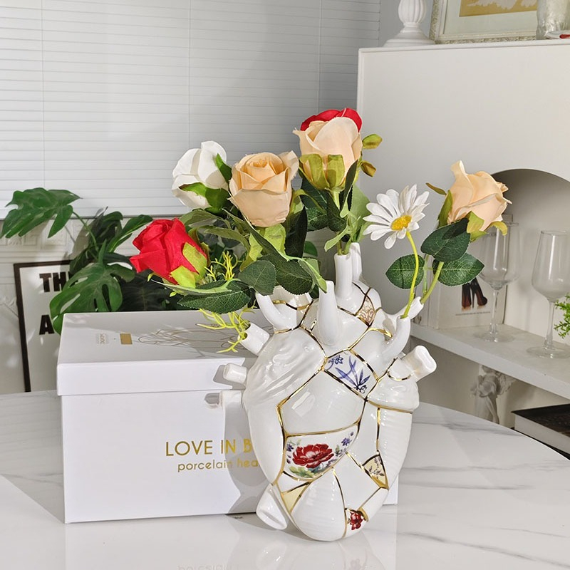 Wazon w kształcie serca, szafk – Home Decor Luxury recenzja i cena