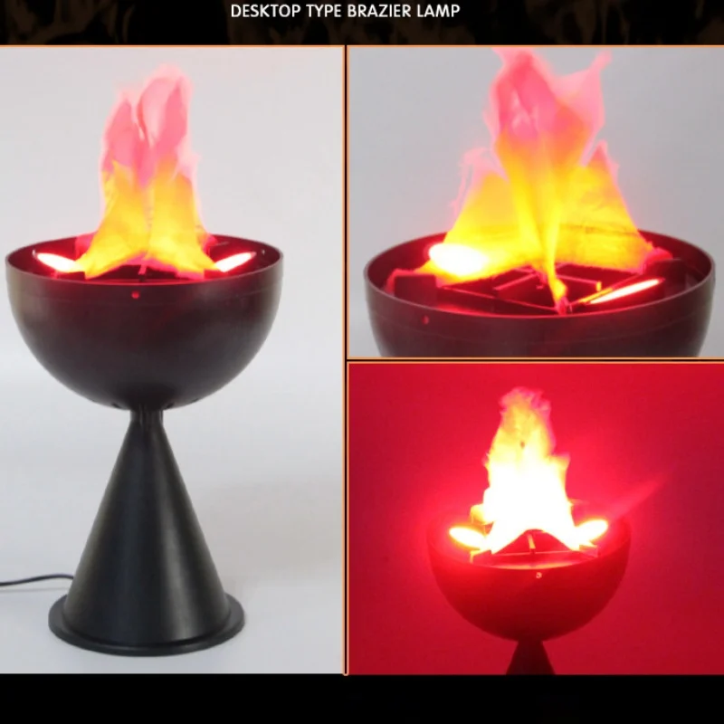 Lampa 3D z efektem płomienia,  – Home Decor Etsy recenzja i cena