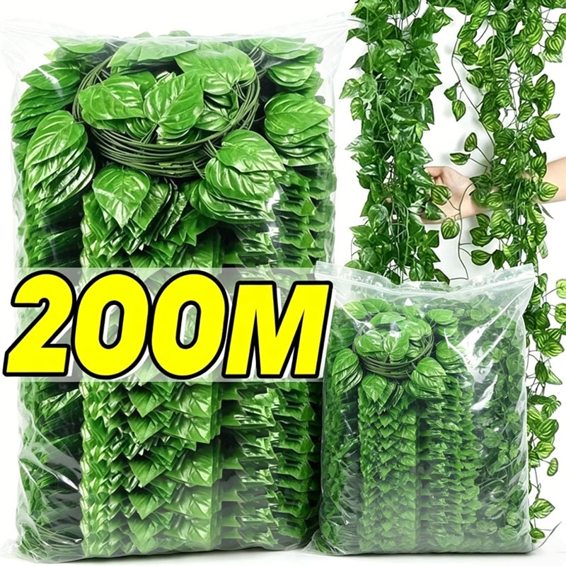 Sztuczne liście bluszczu, ratt – Rattan Plant Basket recenzja i cena