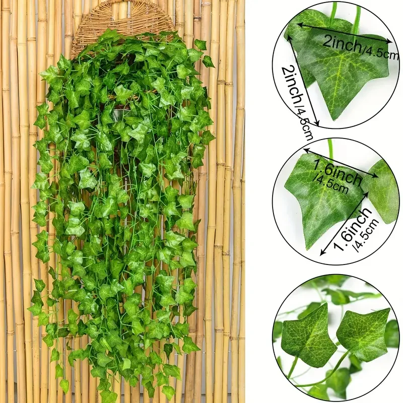 Sztuczne liście bluszczu, ratt – Rattan Plant Basket recenzja i cena