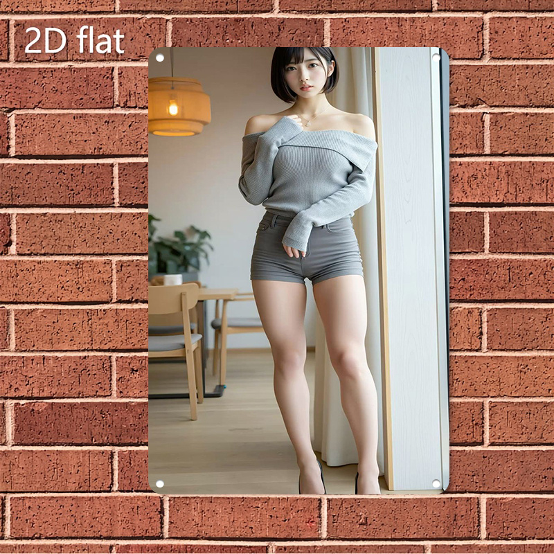 Metalowy Znak 2D, Płaska Tabli – Home Decor Kolkata recenzja i cena