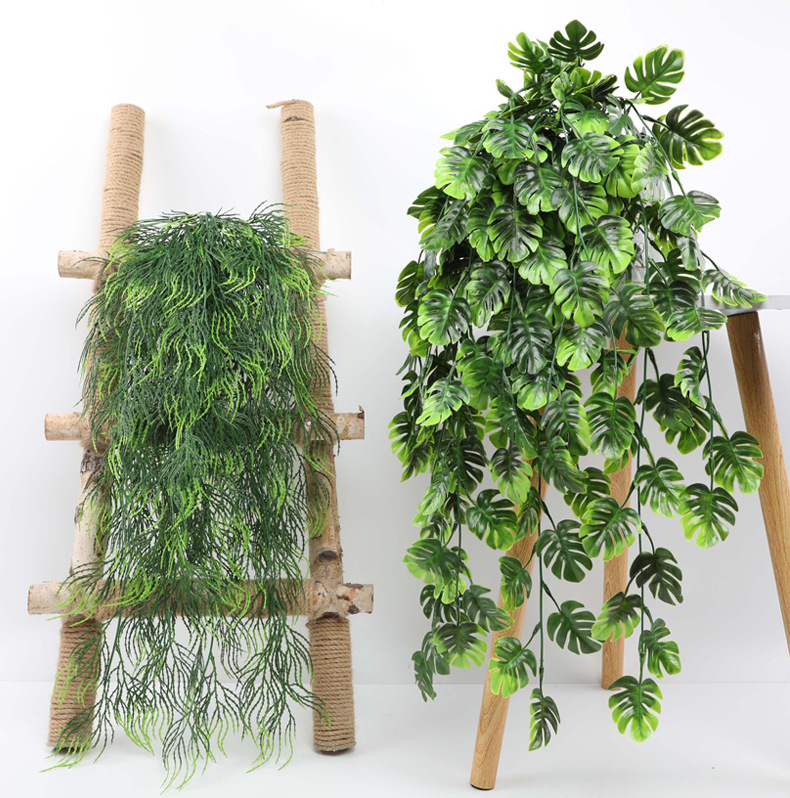 80CM Sztuczna wisząca roślina  – Rattan Plant Basket recenzja i cena