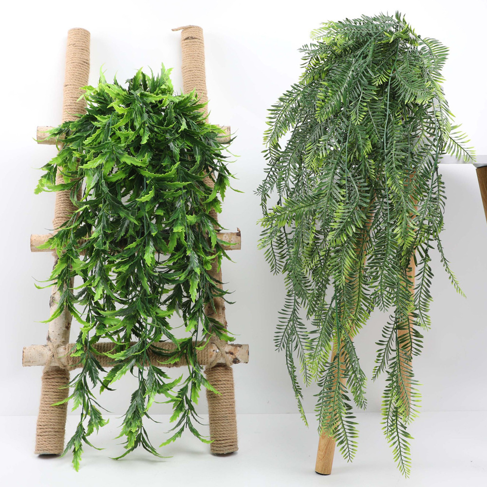 80CM Sztuczna wisząca roślina  – Rattan Plant Basket recenzja i cena