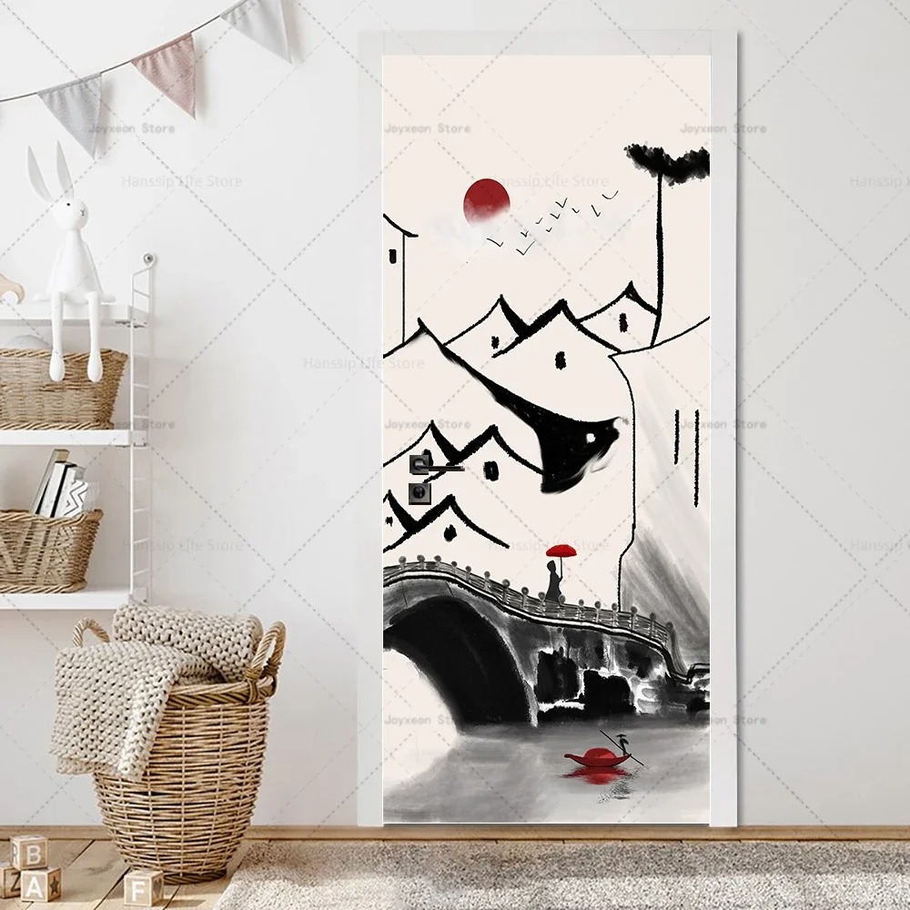 Naklejka na drzwi z chińskim k – Home Decor Zen recenzja i cena