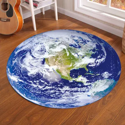 Galaxy Earth Moon Okrągły dywa – Home Decor Under 100 recenzja i cena