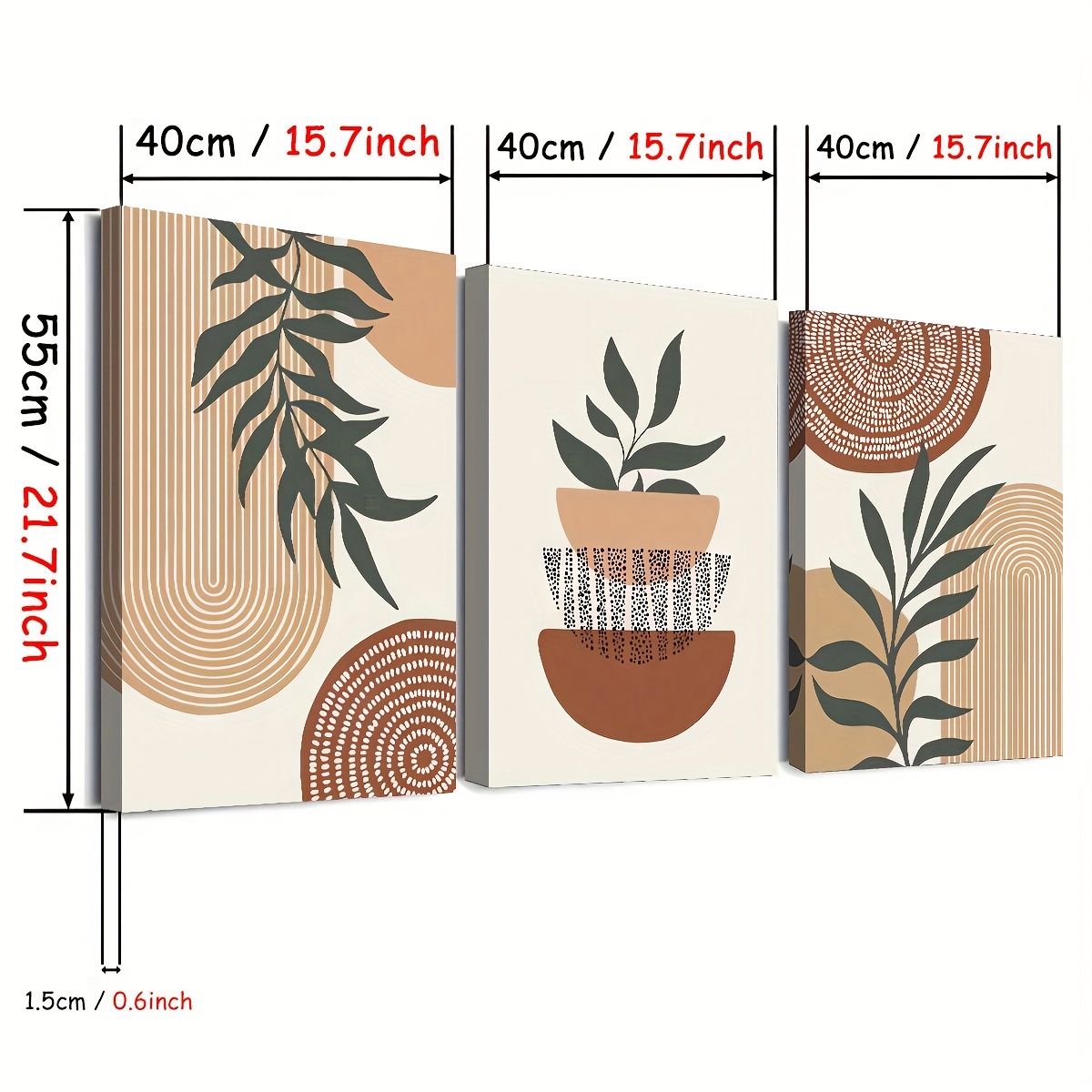 3-częściowy zestaw płaskich ob – Home Decor Mirror recenzja i cena