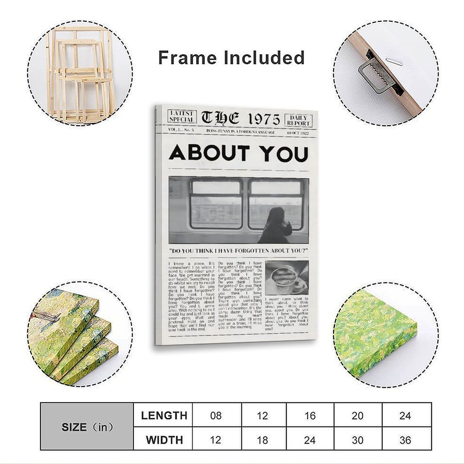 Plakat The 1975 About You, alb – Home Decor Mirror recenzja i cena