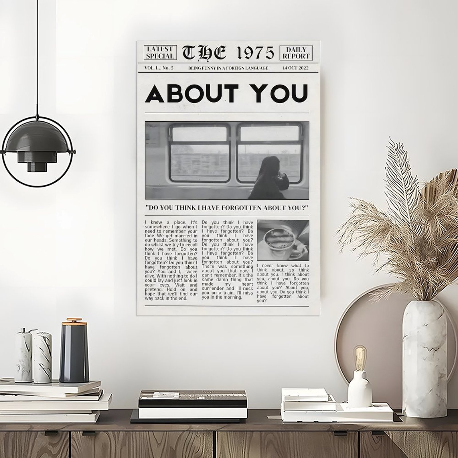 Plakat The 1975 About You, alb – Home Decor Mirror recenzja i cena