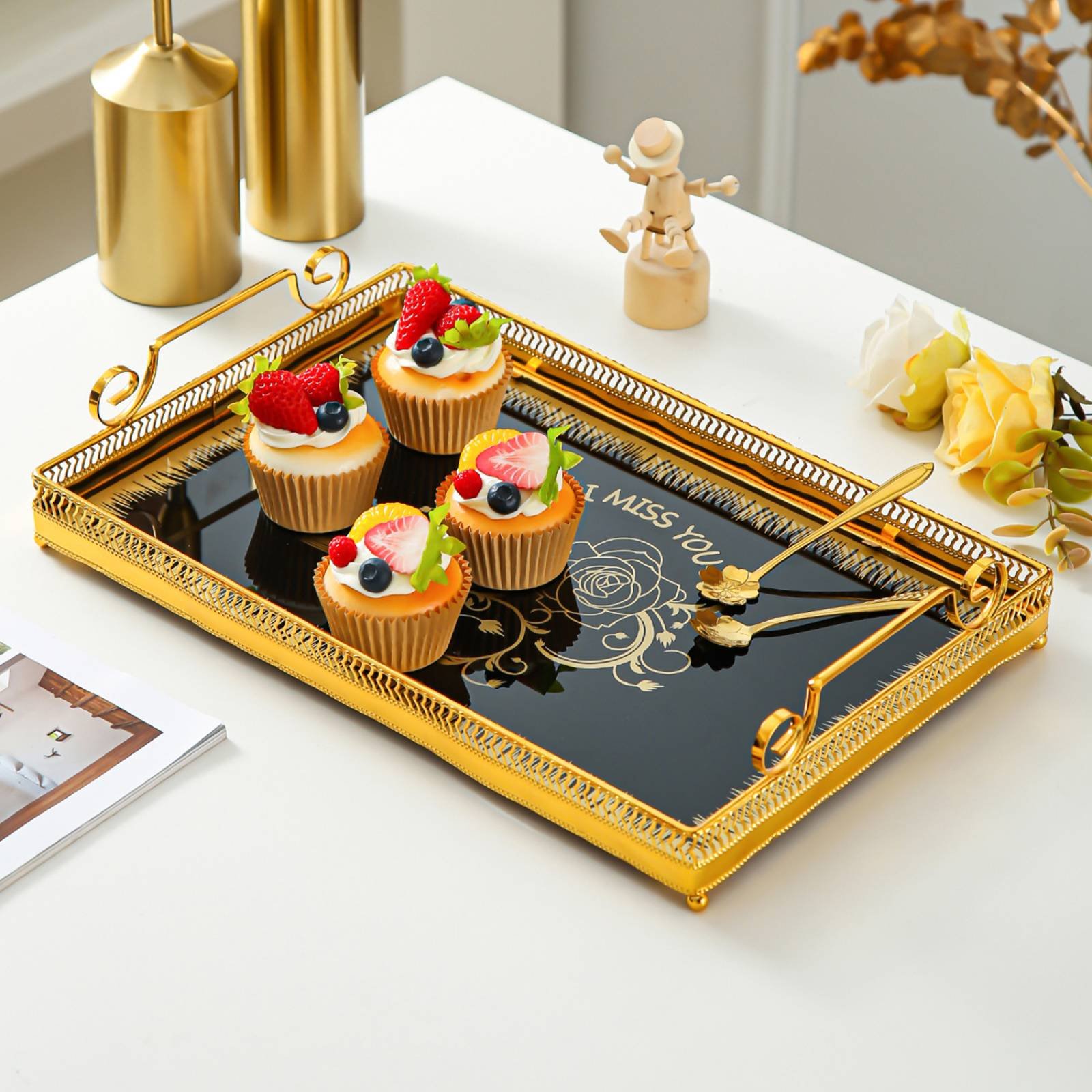 Dekoracyjna taca z lustrem w s – Home Decor Mirror recenzja i cena