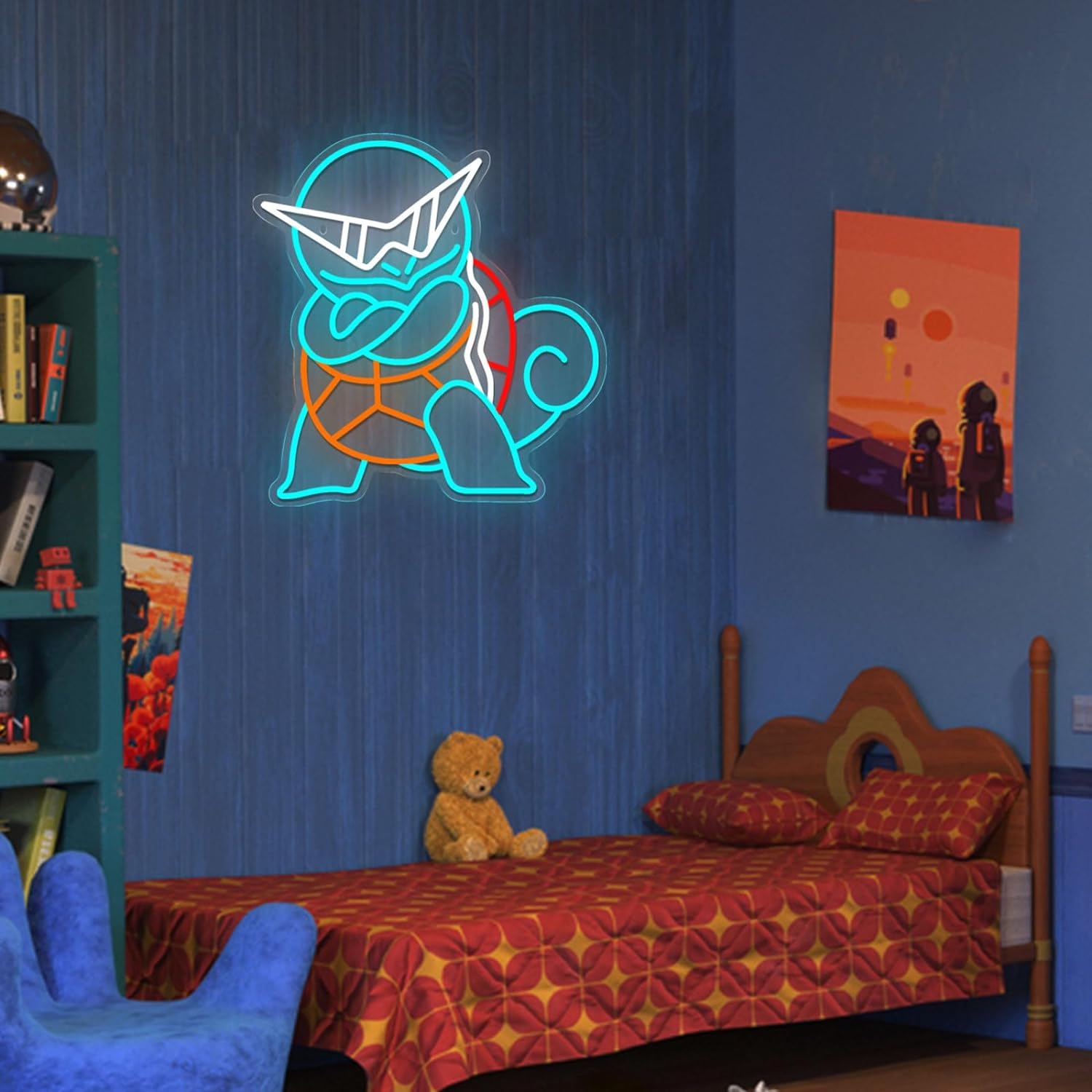 Neonowy Znak LED Pokemon Squir – Home Decor Etsy recenzja i cena