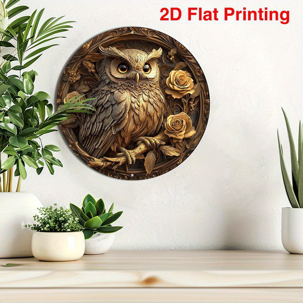 Płaski znak 2D, 1 szt., okrągł – Home Decor Kolkata recenzja i cena