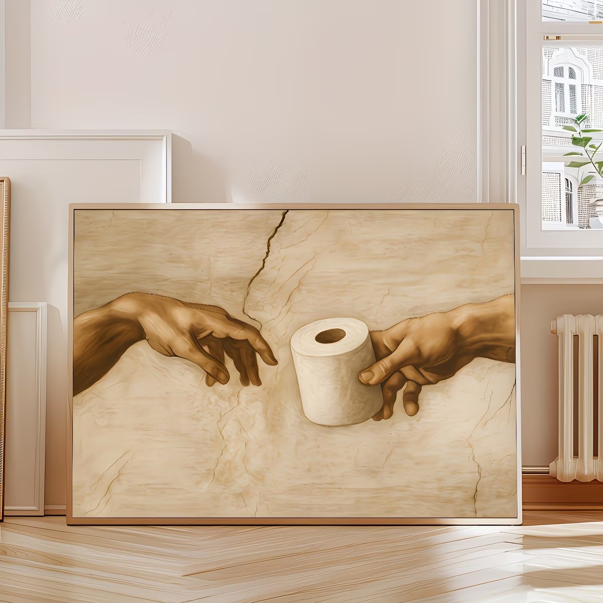 Retro Humorystyczny Obraz na P – Home Decor Wallpaper recenzja i cena