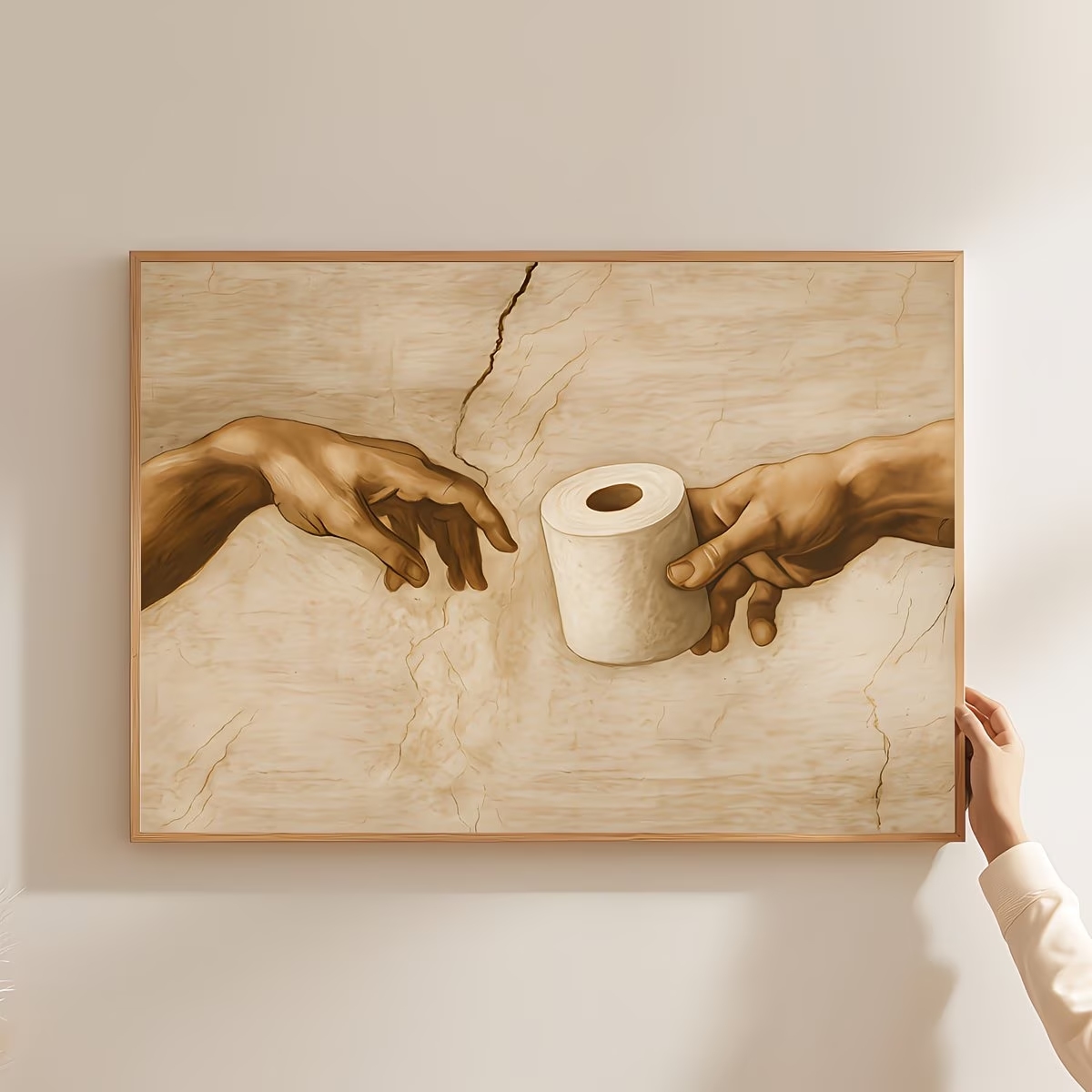 Retro Humorystyczny Obraz na P – Home Decor Wallpaper recenzja i cena