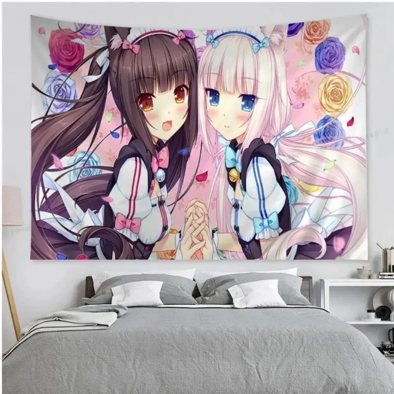 VIKAMA Gobelin Anime z Kotką w – Home Decor Under 100 recenzja i cena